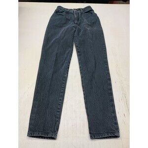 Vtg. 90s BONGO Jeans Womens Size 7 Black Denim Slim Tapered Fit Gene Montesano